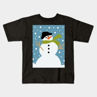 Cute snowman Kids T-Shirt